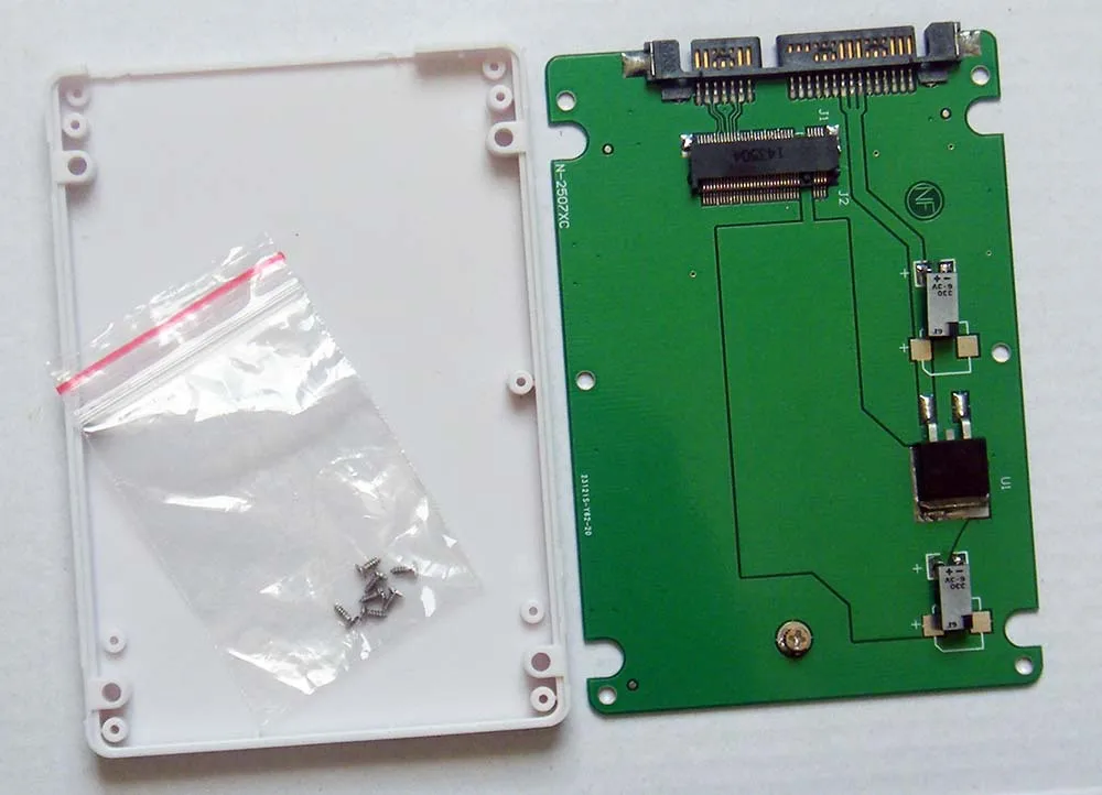 2 5 &quotSATA адаптер карты с чехлом для Lenovo X1 Carbon 20 + 6 PIN SSD SSDSCMMW180A3 SD5SG2 128G 256G THNSNS128GMGP