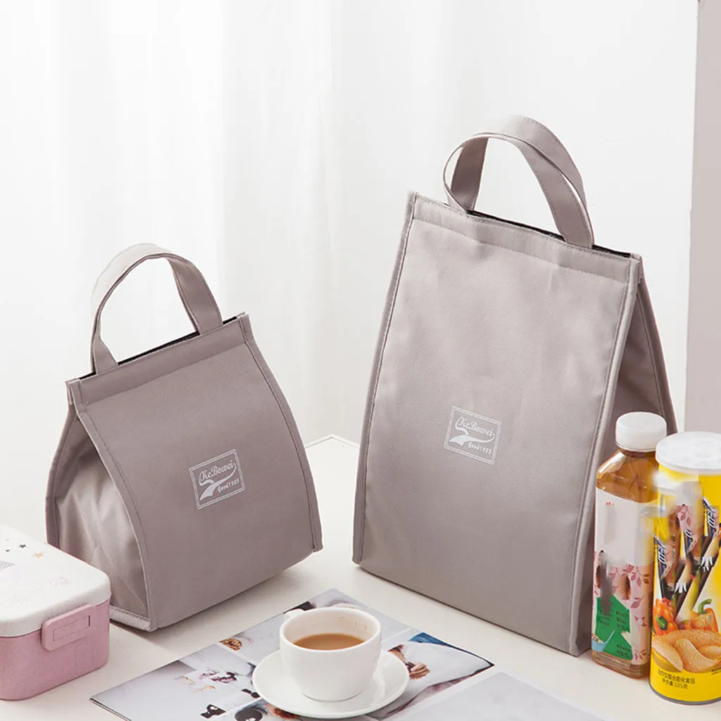 

Oxford Cloth Insulated Lunch Storage Container Bag Food Picnic Cooler Box Portable Storage Bag Tote Pouch For Women Men Kids