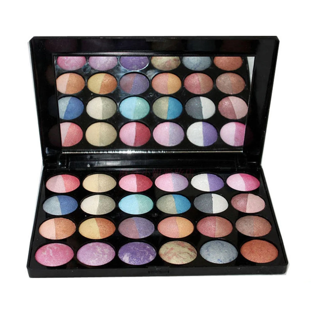 

24 Color Eyeshadow Make Up Palette Shimmer Matte Baked Eyeshadow Blush Mineral Cosmetic Makeup Set Palette