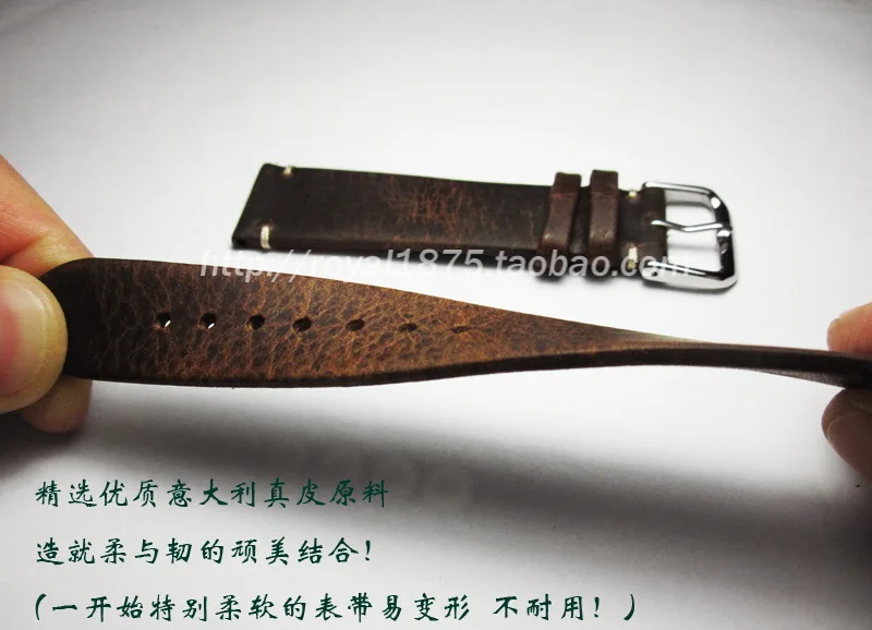 Soft Vintage Brown Watchband 18mm 19mm 20mm 21mm 22mm Watch Band Genuine Leather for Omega Tissot Seiko Casio Watchband Strap