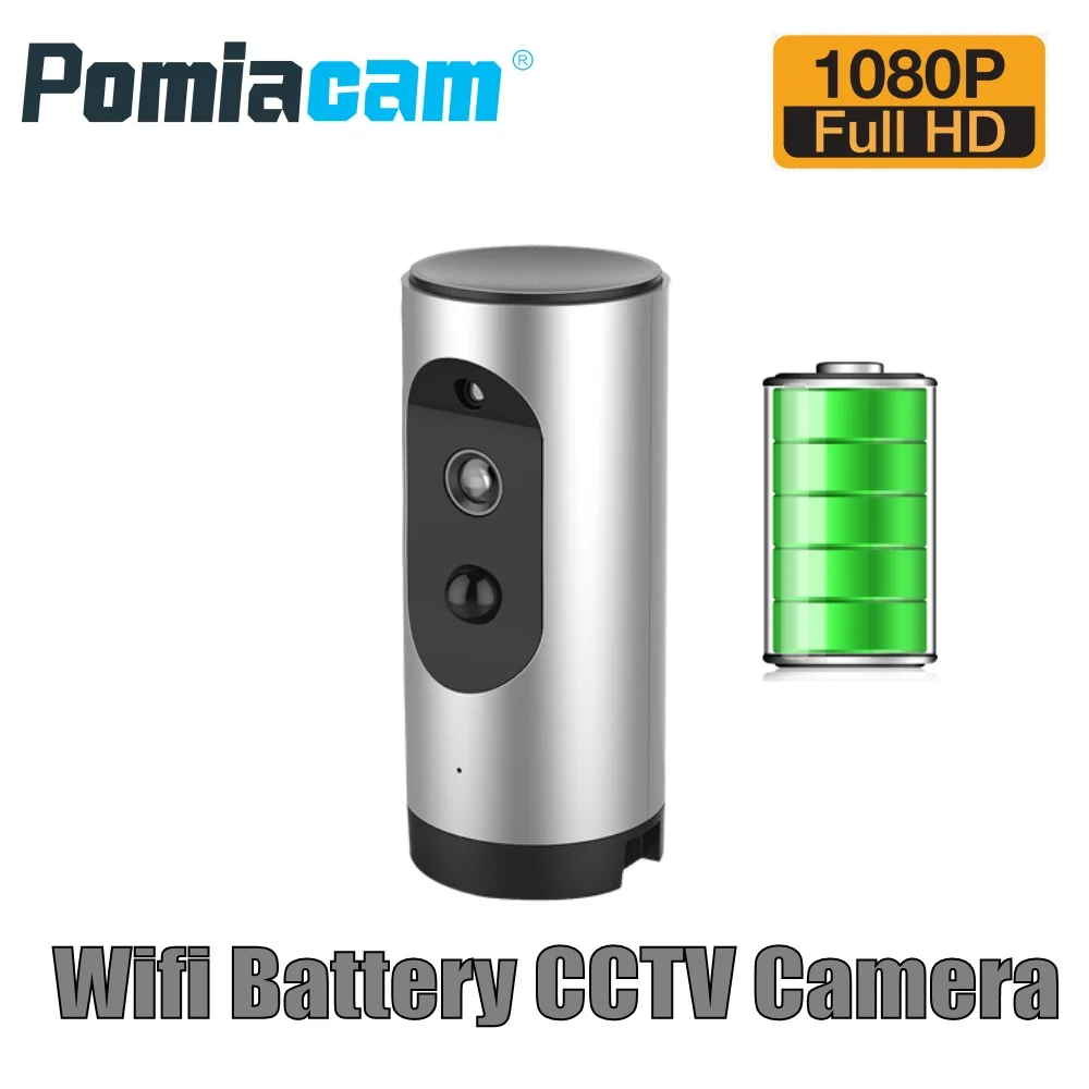

Wire-Free Battery Powered IP Camera 1080P HD Wireless WIFI Indoor Security CCTV Camera with Two Way Audio PIR Detection Y2