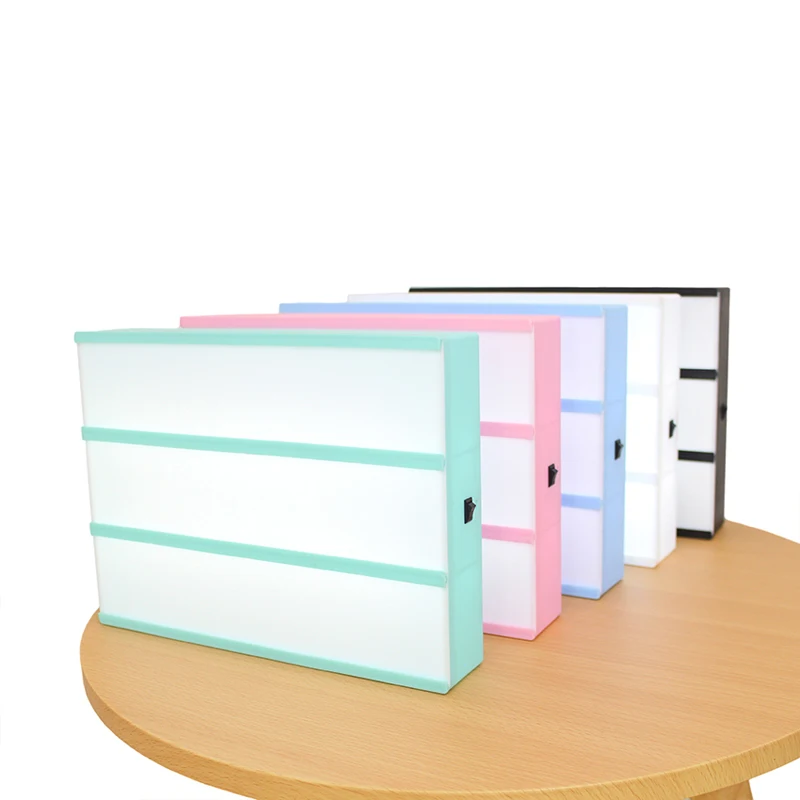 

Light Emitting Table Lamp Letter DIY Combination LED A4 Light Box USB PORT Powered Indoor Romantic Decorative Cinema Lightbox