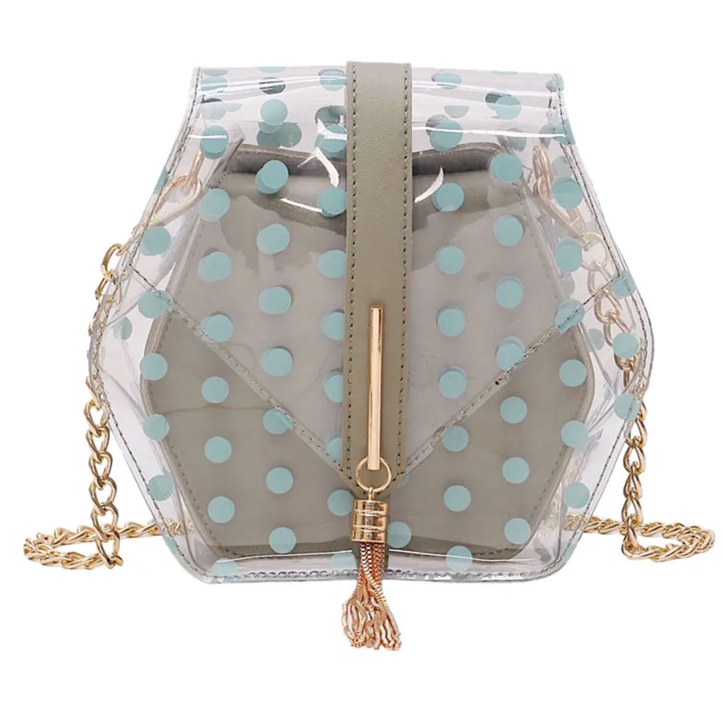 Womens Bag Fashion Solid Color Transparent Jelly Chain Shoulder Messenger taschen women bolsa masculina sac femme bolso mujer
