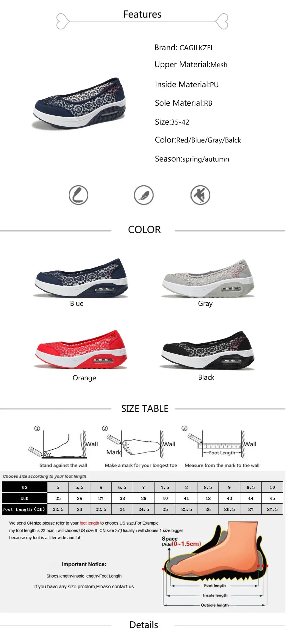 2019 Summer women flat platform shoes women breathable casual sneakers shoes slip on platform walking shoes for women (2)