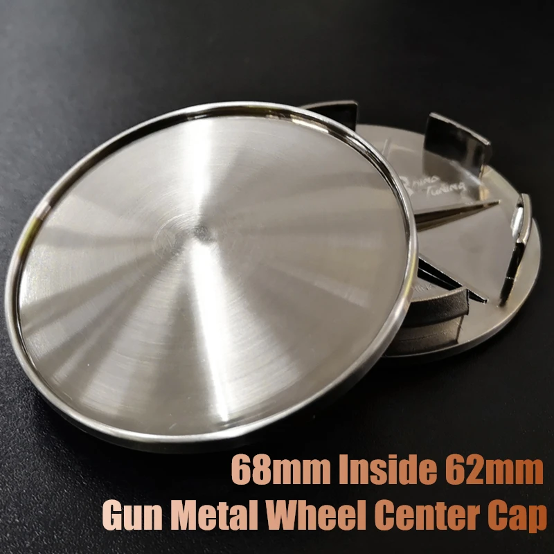 

4 Pcs Gun Metal Color 68mm Wheel Center Hub Cap Rim Badge Holder for bmw BBS LM Rim Decoration