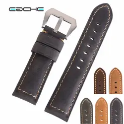 Eache Пояса из натуральной кожи Crazy Horse кожаный ремешок для часов Часы Браслет Винтаж часы Бретели для нижнего белья 20 мм 22 мм 24 мм может