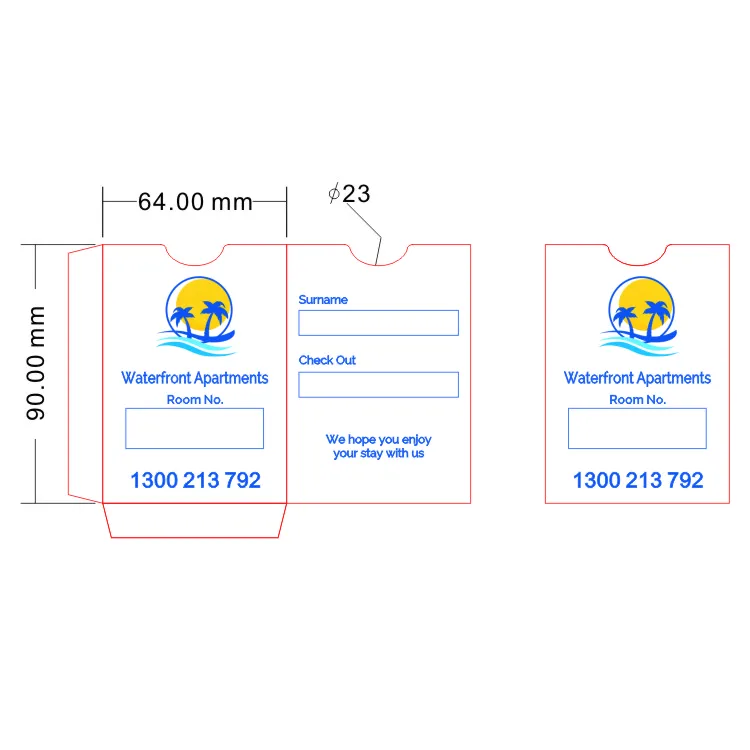 Zuoluo покупателей карта, номер в гостинице, держатель, мини ключ-карта от гостиничного номера держатель бумажные конверты