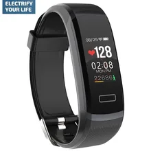 GT101 смарт-браслет 0,9" цветной экран Смарт-браслет динамический монитор сердечного ритма в реальном времени спортивные водонепроницаемые часы и секундомер