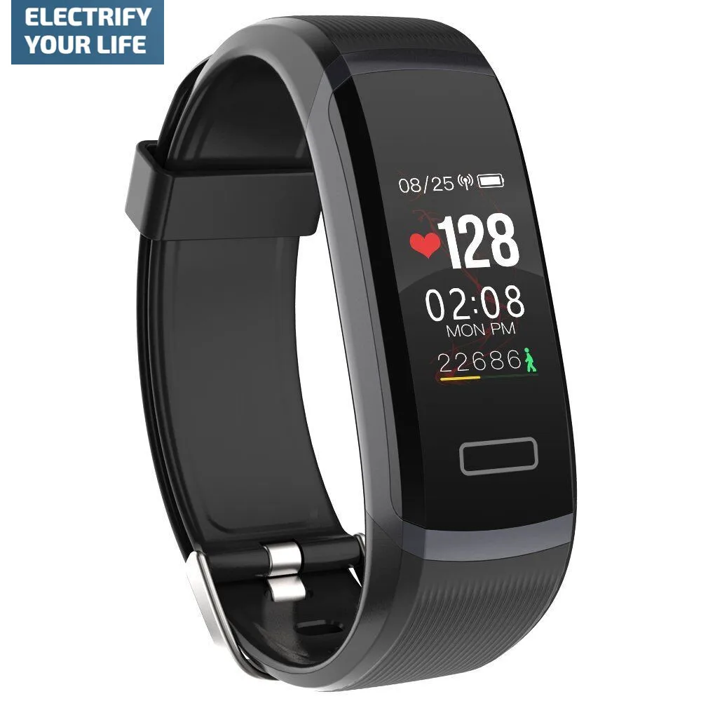 

GT101 Smart Band 0.96" Color Screen Smart Bracelet dynamic Real-time Heart Rate Monitor Sport waterproof watch & stopwatch