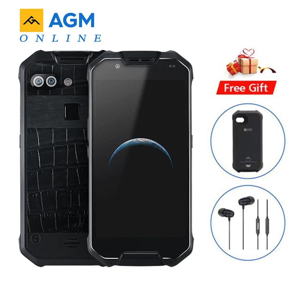 

New AGM X2 EU IP68 Waterproof Mobile Phone 5.5" 6GB RAM 128GB ROM Android 7.1 MSM8976SG Octa Core 12.0MP 6000mAh NFC smartphone