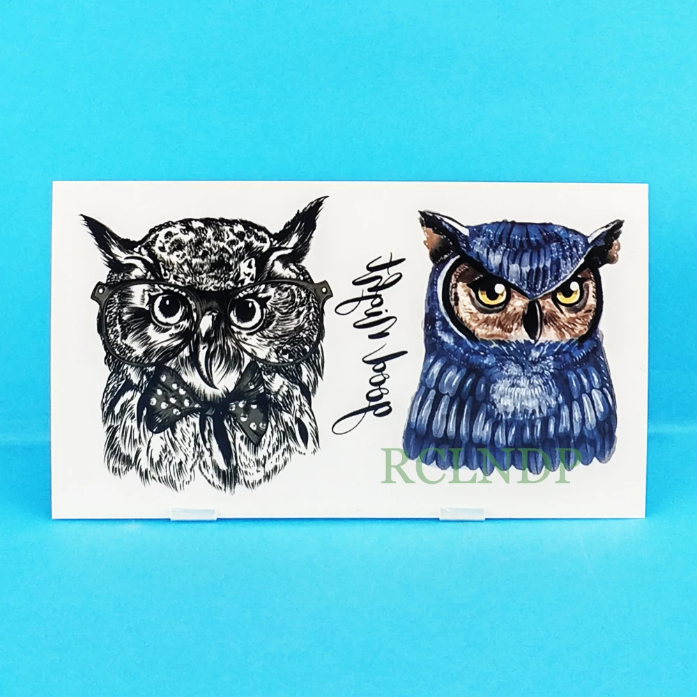 

Waterproof Temporary Tattoo Sticker owl tatto stickers flash tatoo fake tattoos for child girl women men