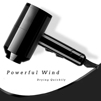 

T-type Anion Mini Hair Dryer Powerful Wind Electric Hair Drying Tool Caring Hair Quickly Drying Home Secador Heat Resistence