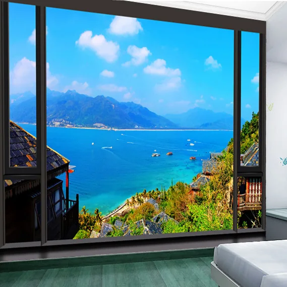 

3d three-dimensional large mural wallpaper embossed wallpaper modern brief tv background wall paper