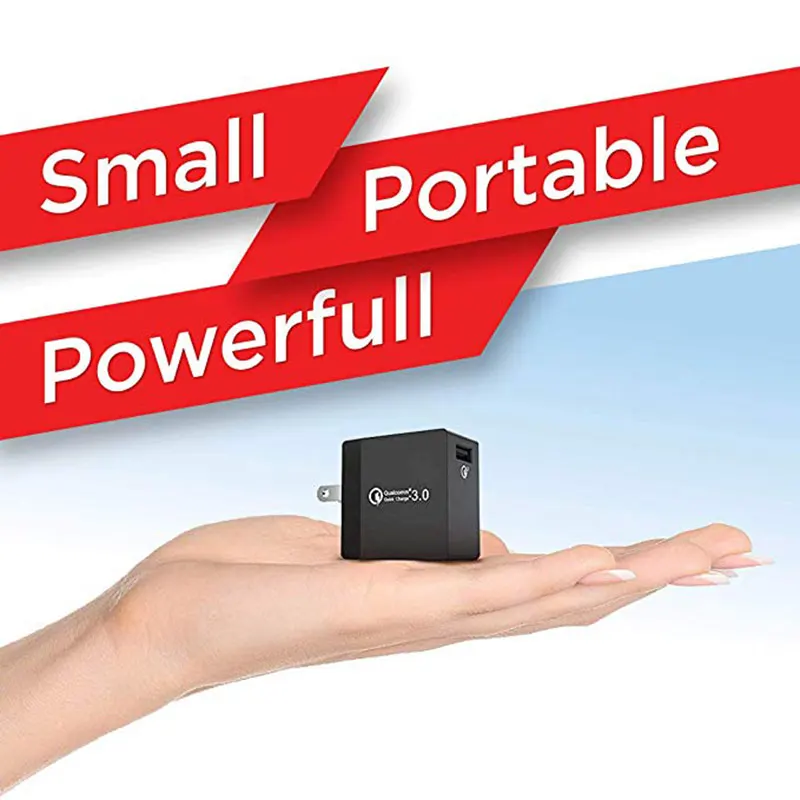  USB Fast Charger [18W] Qualcomm 3.0 Fast Charger, USB Wall Charger, Fast Charger,  for Samsung, LG, HTC, iPhone