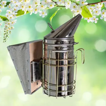 

High Quality Beekeeping Smoker Stainless Steel Manual Bee Smoke Transmitter Kit Tool Apiculture Sprayer