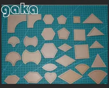 

free shipping 1 set 54PCS mixed quilt templates acrylic diy tools for patchwork quilt