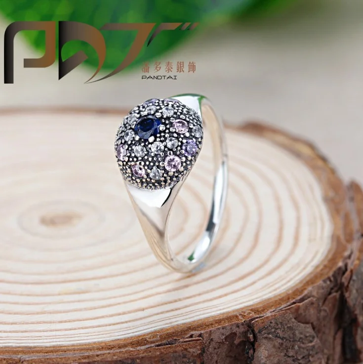 

HOT A wholesale Gilded silver 925 rings Crystal From Austrian crystal single woman zircon name fashion jewelry ring ring cham