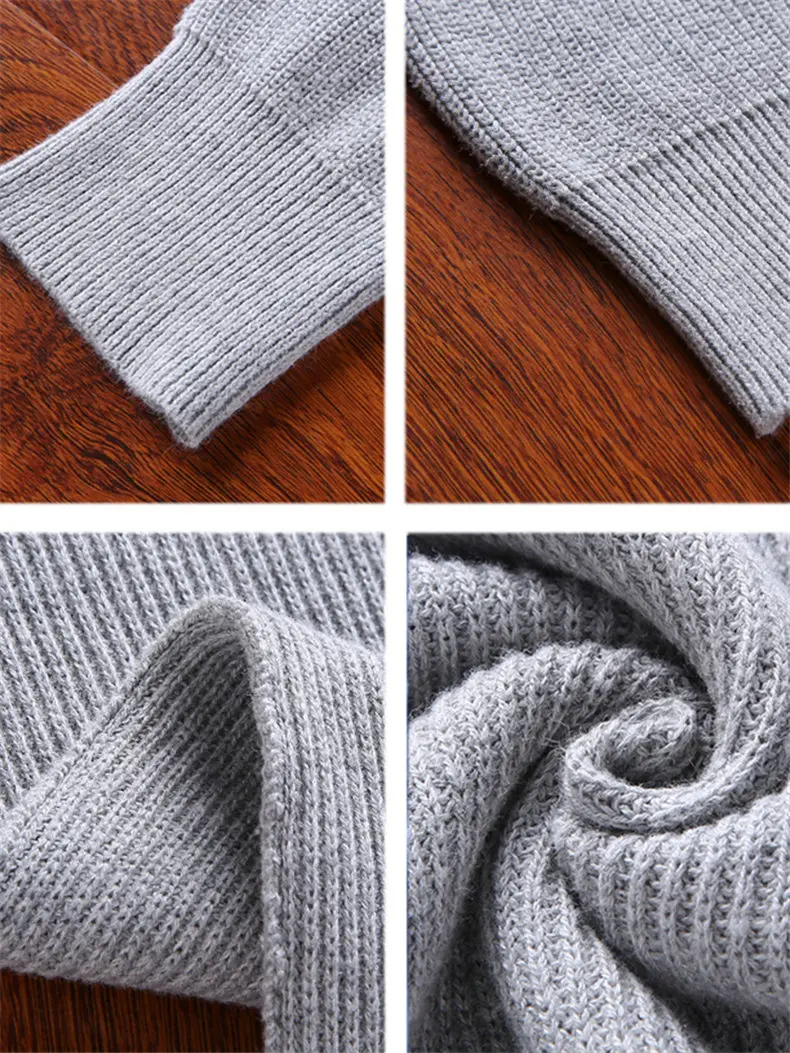 MuLS Birdseye Sweater Pullover Men Cotton Knit Spring Sweater Jumpers Autumn Male knitwear Pink Black 2019 Hot Sale Dropshipping 01