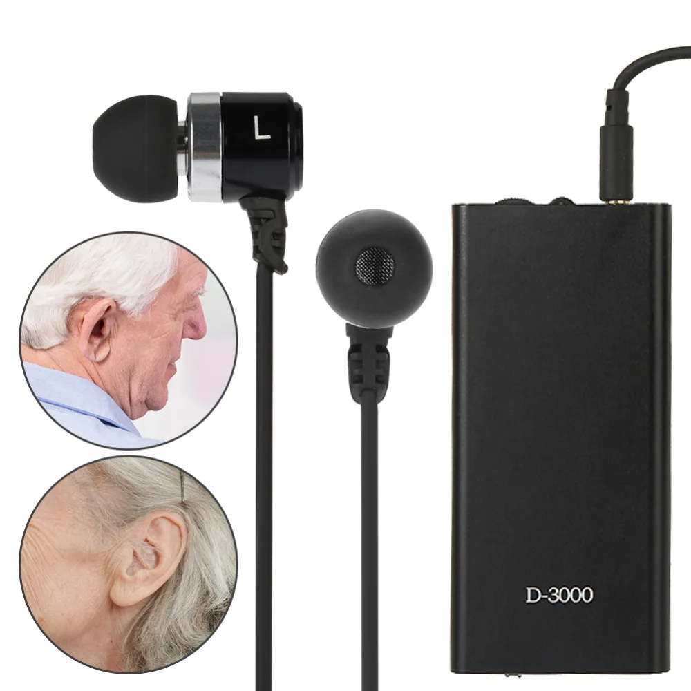 

Sound Amplifier Bone Conduction Headphones Adjustable Volume Earphones Ear Care Tools For MP3 Deaf Elderly Noise Sound Blocking