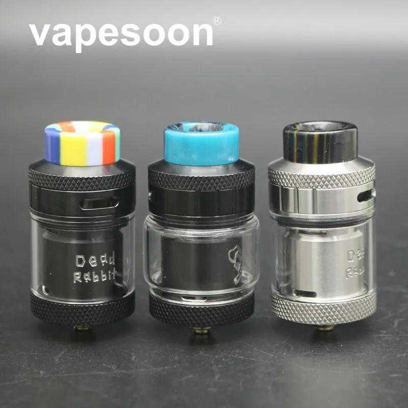 Новый дизайн Vapesoon мертвый кролик 25 мм RTA 2 мл/4,5 мл Форсунка с полимерный капельный наконечник один/двойной катушки восстановить Vape