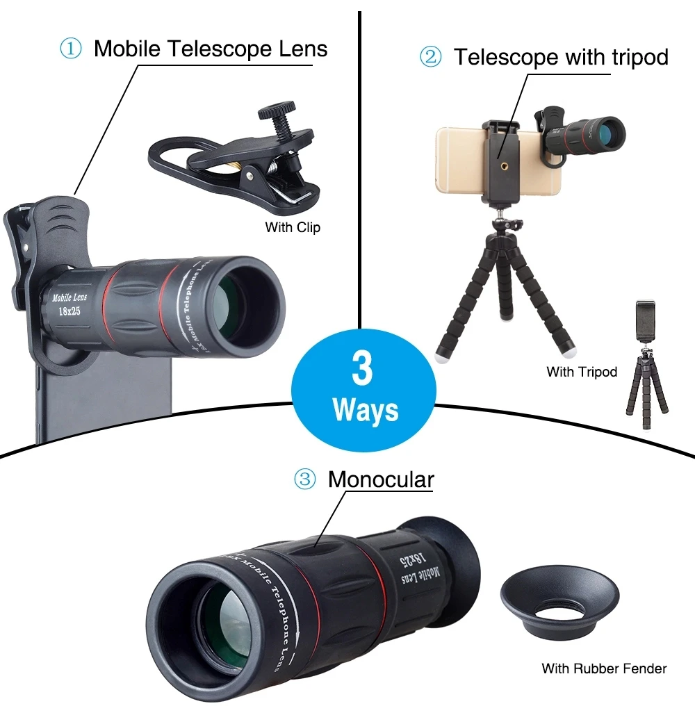 TOKOHANSUN телефон объектив Комплект рыбий глаз широкоугольный Макро 18X телескоп телеобъектив с 3 в 1 объектив для samsung все смартфоны