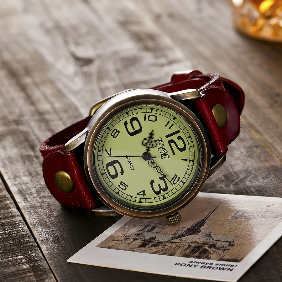 CCQ бренд унисекс для женщин мужчин Simpl циферблат часы Винтаж Натуральная кожа Ремешок Водонепроницаемый Кварцевые наручные часы Montre Femme Лидер продаж