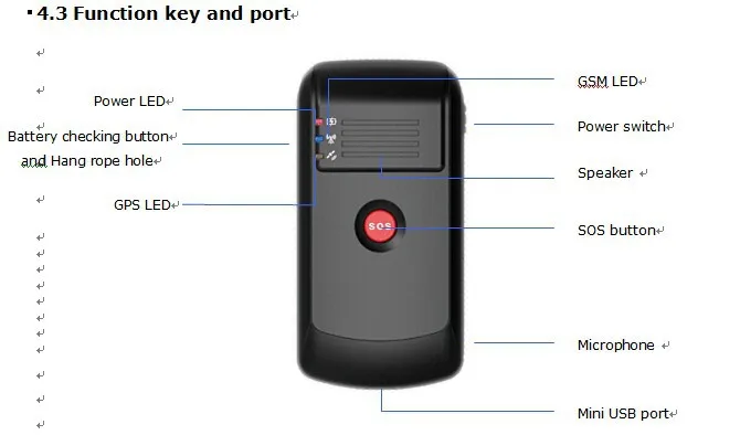 Персональный gsm gps gprs трекер mt-70/MT70 с sos вызовом для пожилых людей и детей