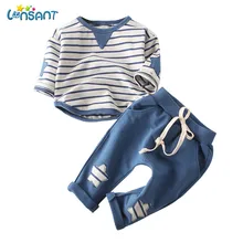 LONSANT/Повседневные зимние модные комплекты одежды для маленьких мальчиков и девочек; комплект одежды для новорожденных; Одежда для маленьких мальчиков; Комплект для малышей