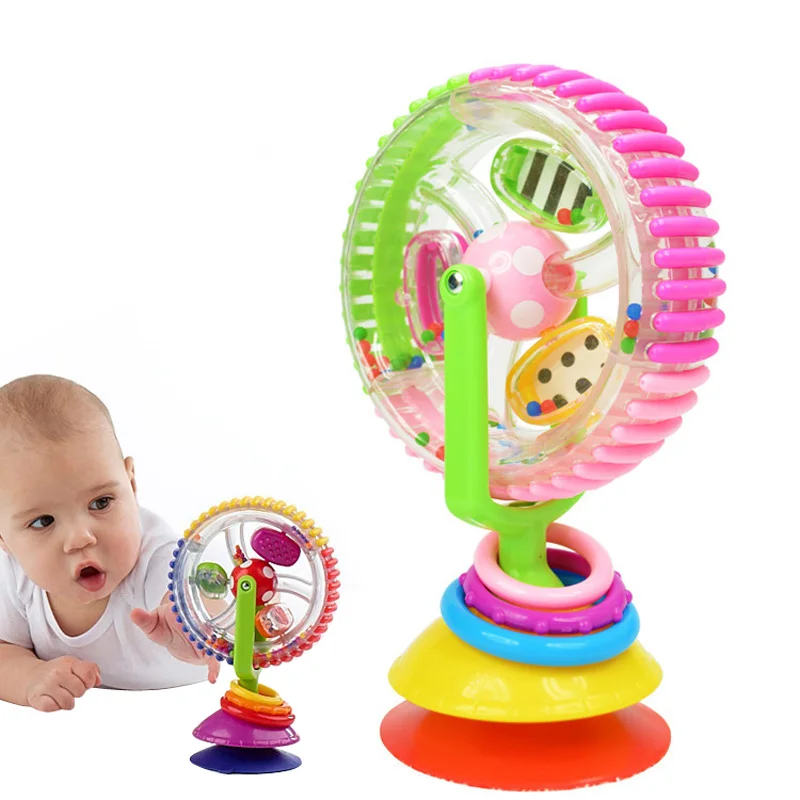 Colorful Newborn Baby Kids Boy Girls Rotating Ferris Wheel Brinquedo Stroller High Chair Rattles Toys For Children Colorful Newborn Baby Kids Boy Girls Rotating Ferris Wheel Brinquedo Stroller High Chair Rattles Toys For Children
