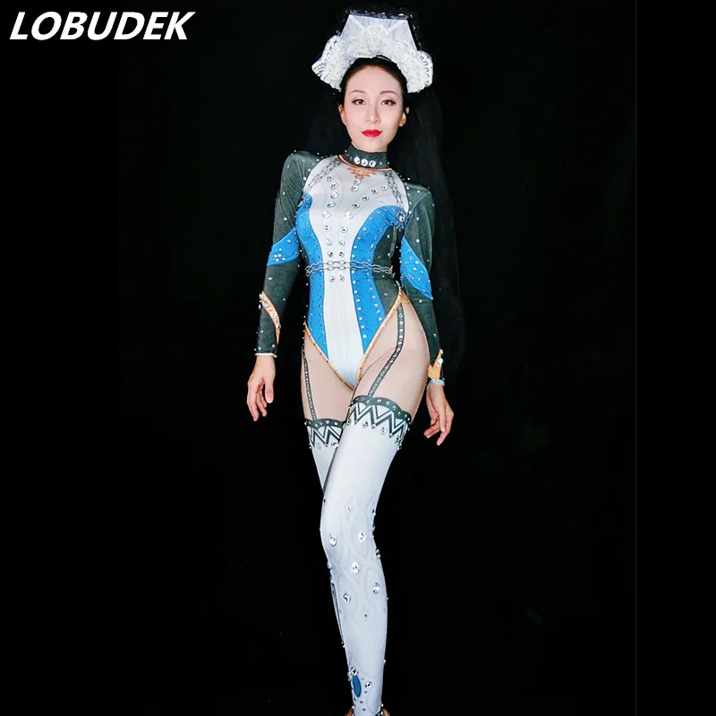 Halloween Party Female Costume Zentai Stretch Skinny Jumpsuit Sexy