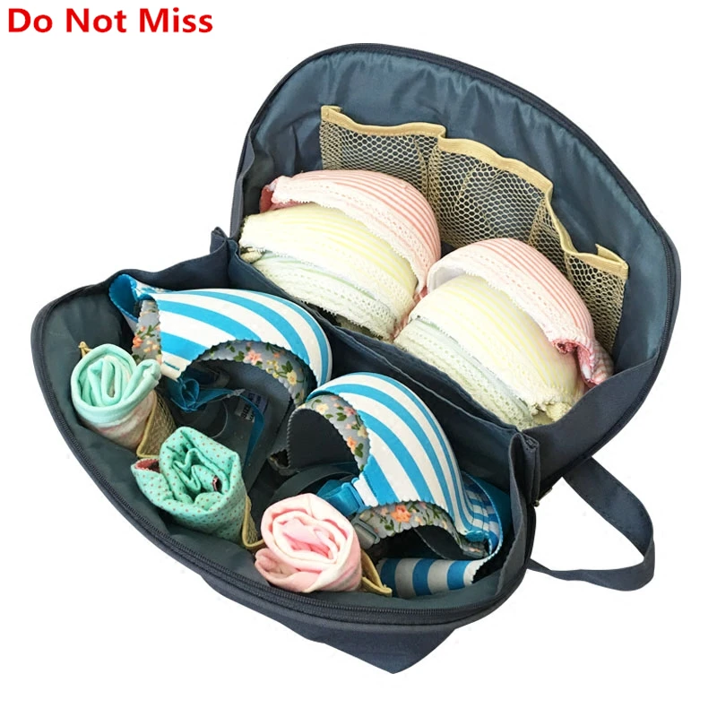 

Do Not Miss New Fashion travel Bra organizer bag for women Cosmetic bag for make up Multifunction waterproof zipper Bra bags