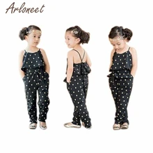 Летняя детская одежда комбинезон с завязками, без рукавов, с сердечками, комбинезоны, штаны, одежда 27