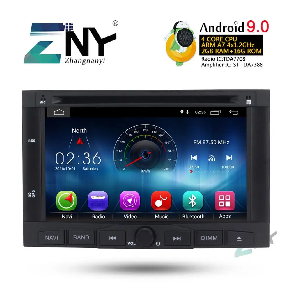 7 &quotHD Android 9 0 GPS для автомобиля стерео peugeot 3008 5008 Авто Радио FM RDS Wi-Fi Навигация BT