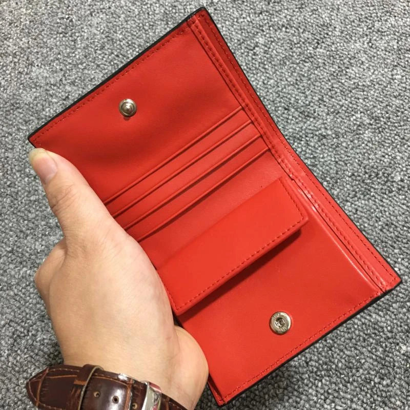 Hot Genuine Leather unisex Rivets Wallets Coin Pocket Zipper Real Men's Leather Wallet with Coin High Quality Male Purse cartera