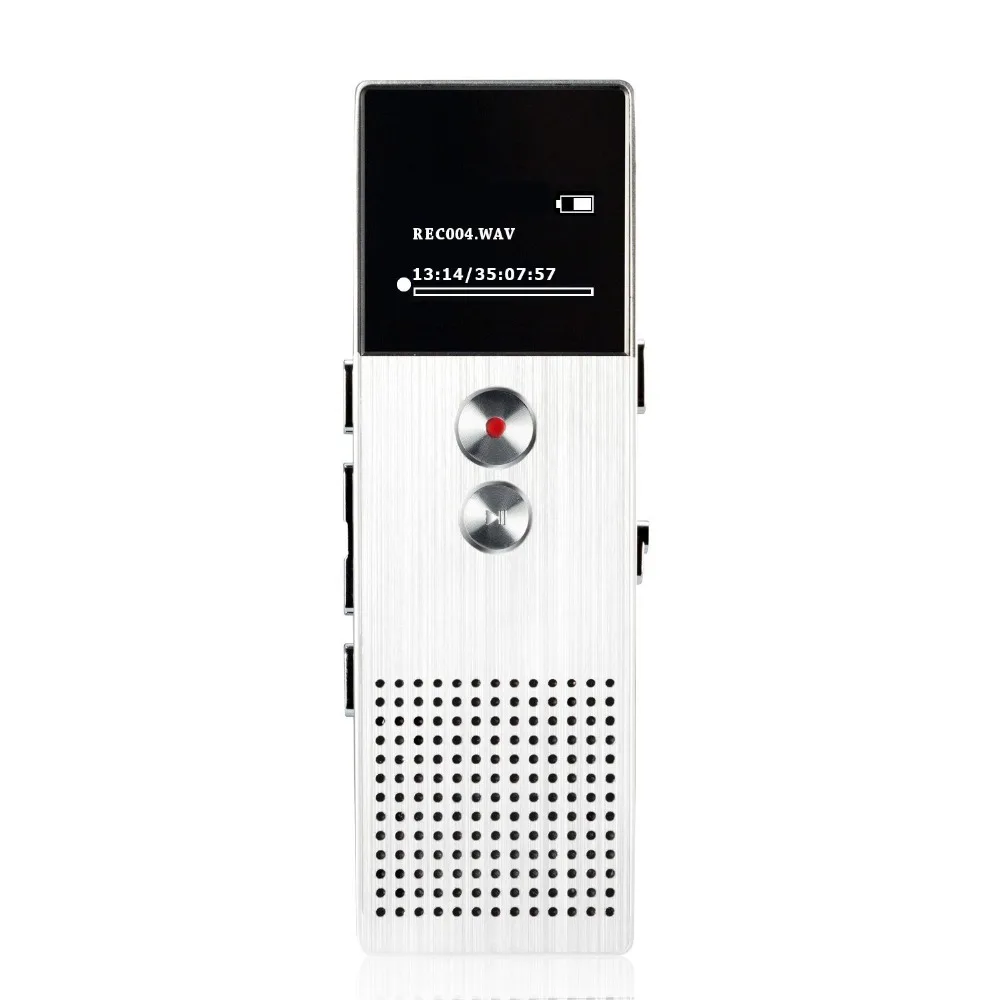 Professional Audio Recorder 8GB Metal Voice Tracker Portable Business Digital Voice Recorder Telephone Recording MP3 Player