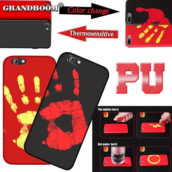 

500pcs Physical Thermal Sensor Discoloration Case For iPhone 11 Pro Max XS XR X 8 7 6 6S Plus 5 5S Sensitive Color Change Cover