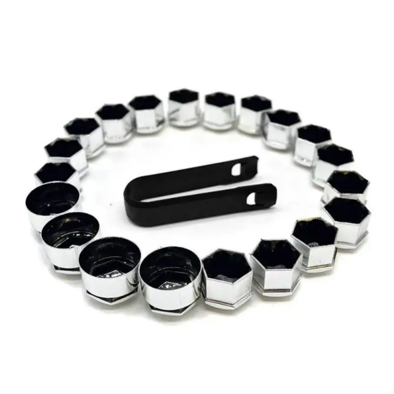 

20 Pcs Car Wheel Nut Caps Auto Hub Screw Cover 17mm Bolt Rims Exterior Decoration Special Socket Protection Dust Proof