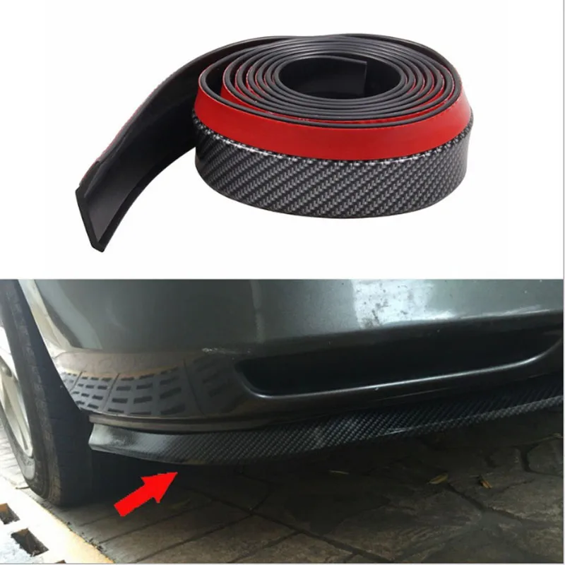 2.5M Car Refitting Accessories Bumper Front Lip Gummed Tape for Anti