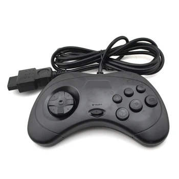 

100PCS High quality black game controller Classic gamepad joystick wired game pad for sega saturn