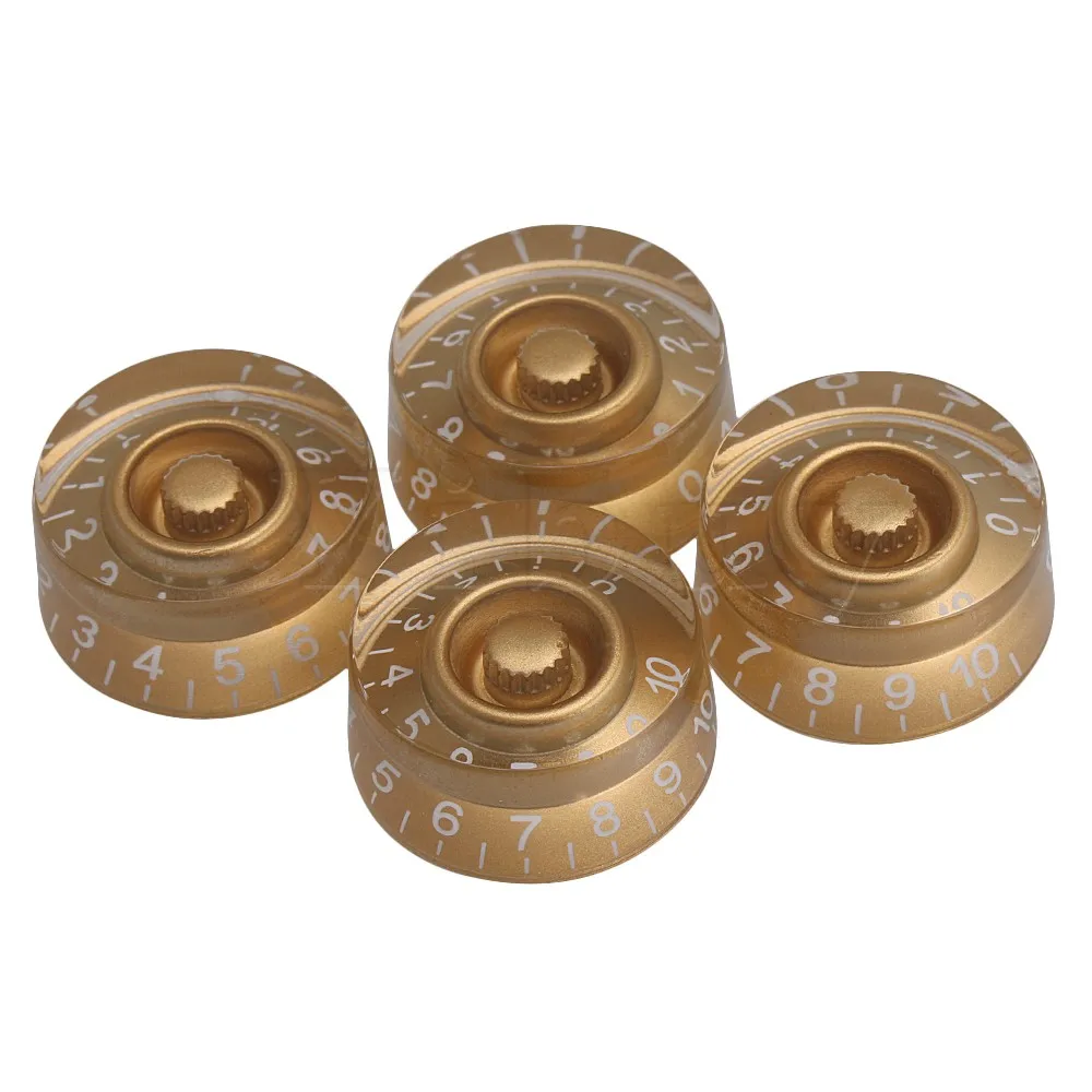 Yibuy 4PCS Replace Gold Speed Guitar Control Knobs For Guitar Parts Yibuy 4PCS Replace Gold Speed Guitar Control Knobs For Guitar Parts