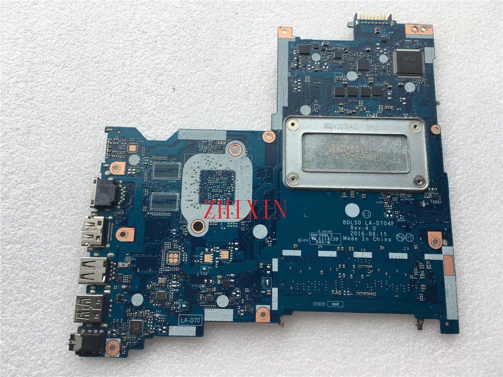 yourui For HP 15-AY Laptop motherboard 854946-601 854946-001 DDR3 BDL50 LA-D704P REV:4.0 I3-6100U SR2EU CPU DDR3 mainboard