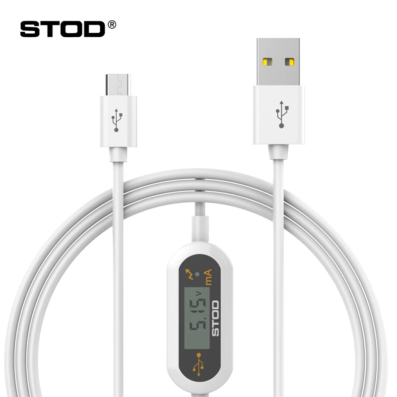 STOD Micro USB кабель LED монитор напряжение тока 2A Быстрая зарядка Защита для Samsung Lenovo