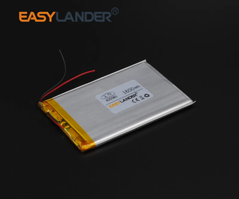 405080 полимерный литий-ионный 3 7 V 1600mAh аккумулятор для DIY спикера вспышки освещения