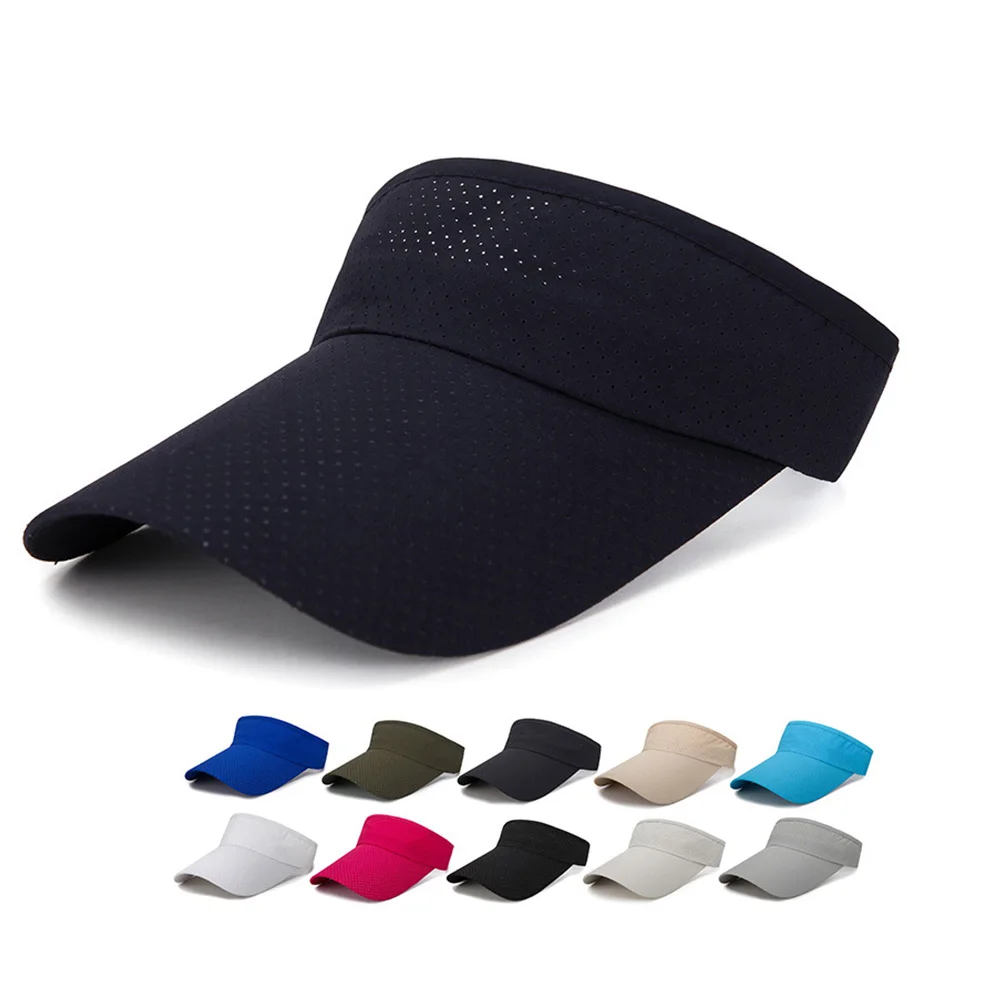 Charm Unisex Summer Empty Top Hat Running Sunscreen Visor Sports Baseball Cap