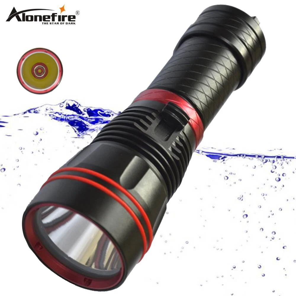 Alonefire DX1S фонасветильник для дайвинга L2 светодиодный подводный водонепроницаемый