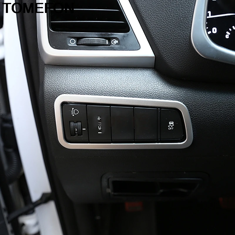 Передняя фара TOMEFON для Hyundai Tucson 2019 управляющая кнопка аксессуары интерьера ABS