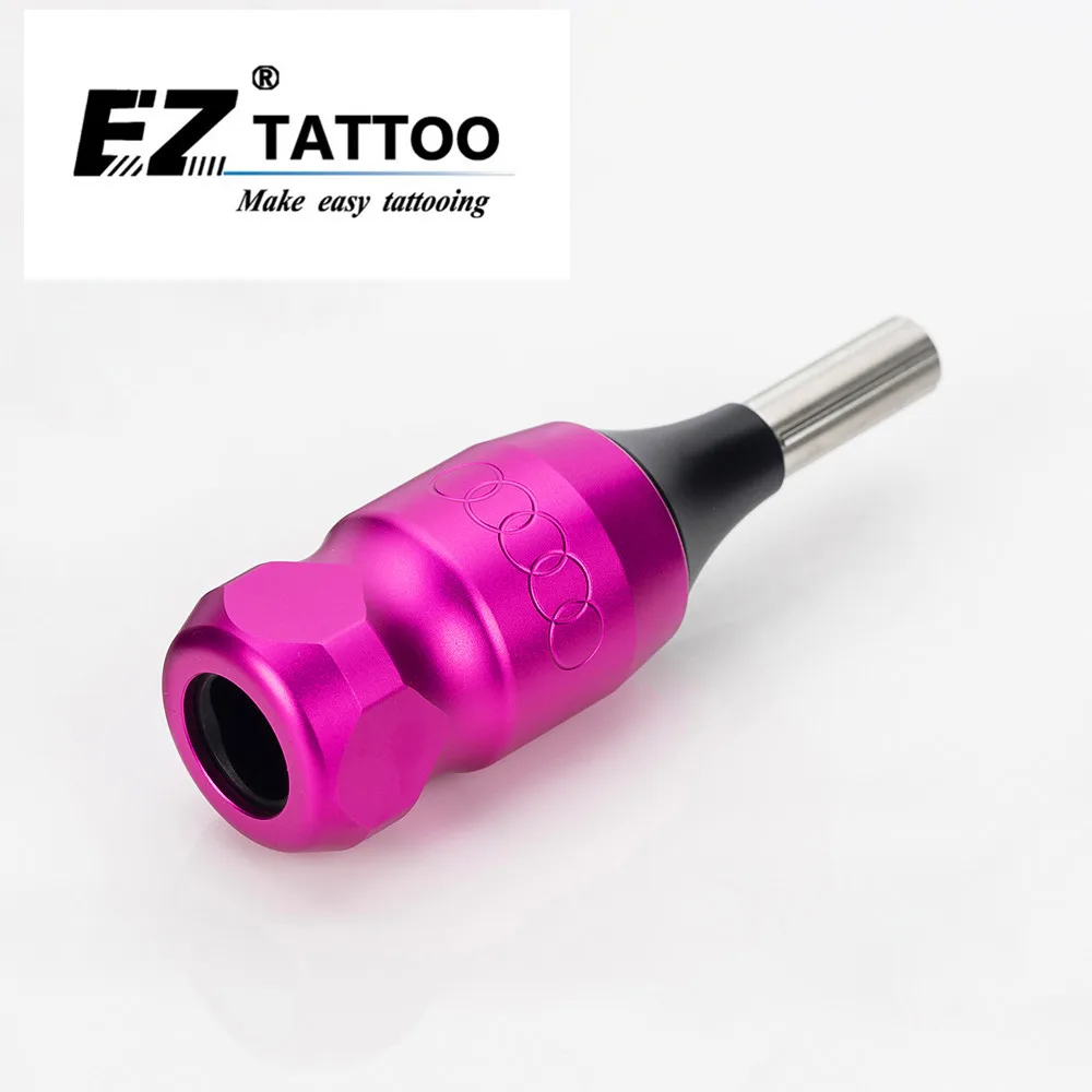 

25mm Pink EZ Style Permanent Makeup Twist Ring Adjustable Cartridge Aluminum Tattoo Grip for System Tattoo Machines and Needles