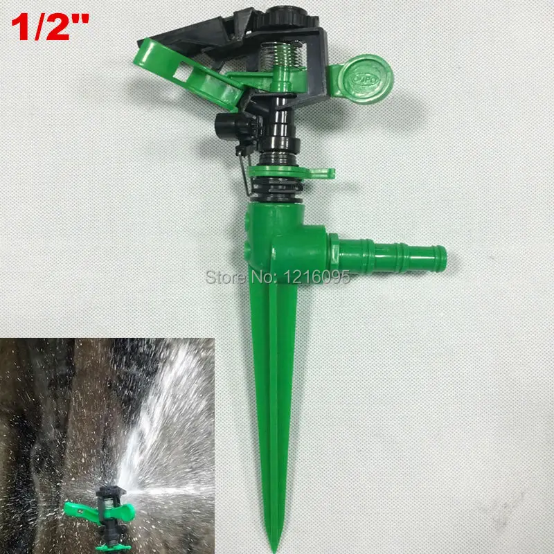 Brand New Plastic Rotating Water Impulse Sprinkler With Plastic Spike