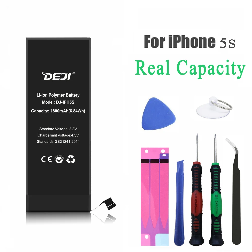 DEJI для iphone X батарея Замена 8P внутренний 5S se 8 батарея реальная емкость