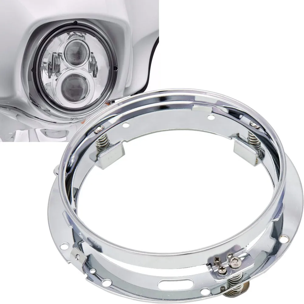 1 шт. 7 дюймов круглый Монтажный кронштейн кольцо 7 дюймов светодиодные фары кронштейн из нержавеющей стали для мотоцикла